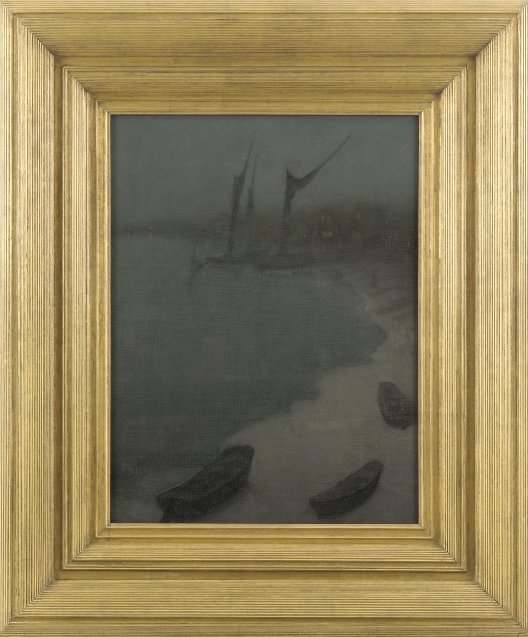 Nocturne: Gray and Silver - Chelsea Embankment, Kış, 1879 dolayları by James Abbott McNeill Whistler