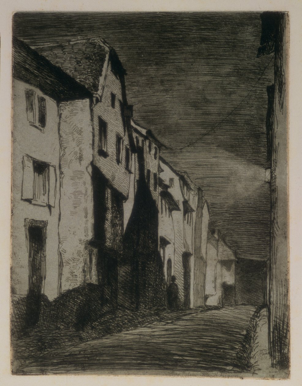 Saverne'de Sokak, 1858 by James Abbott McNeill Whistler