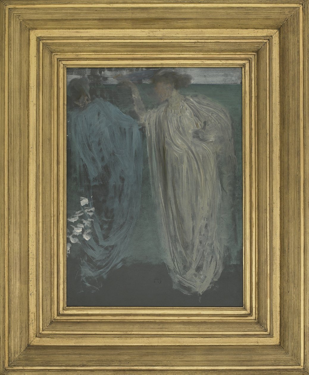 Yeşil ve Menekşe Senfoni, c.1868 (ahşap panele monte edilmiş değirmen tahtasındaki yağ) by James Abbott McNeill Whistler