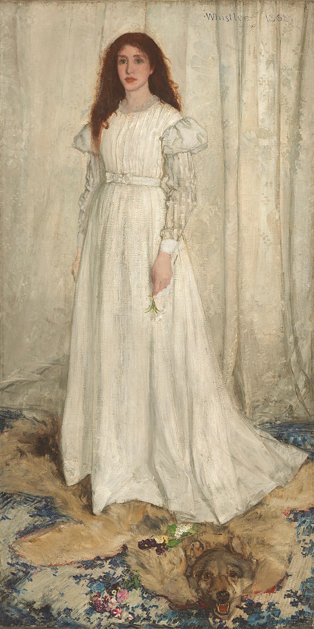 Symphony in White, No. 1: The White Girl, 1862  by James Abbott McNeill Whistler