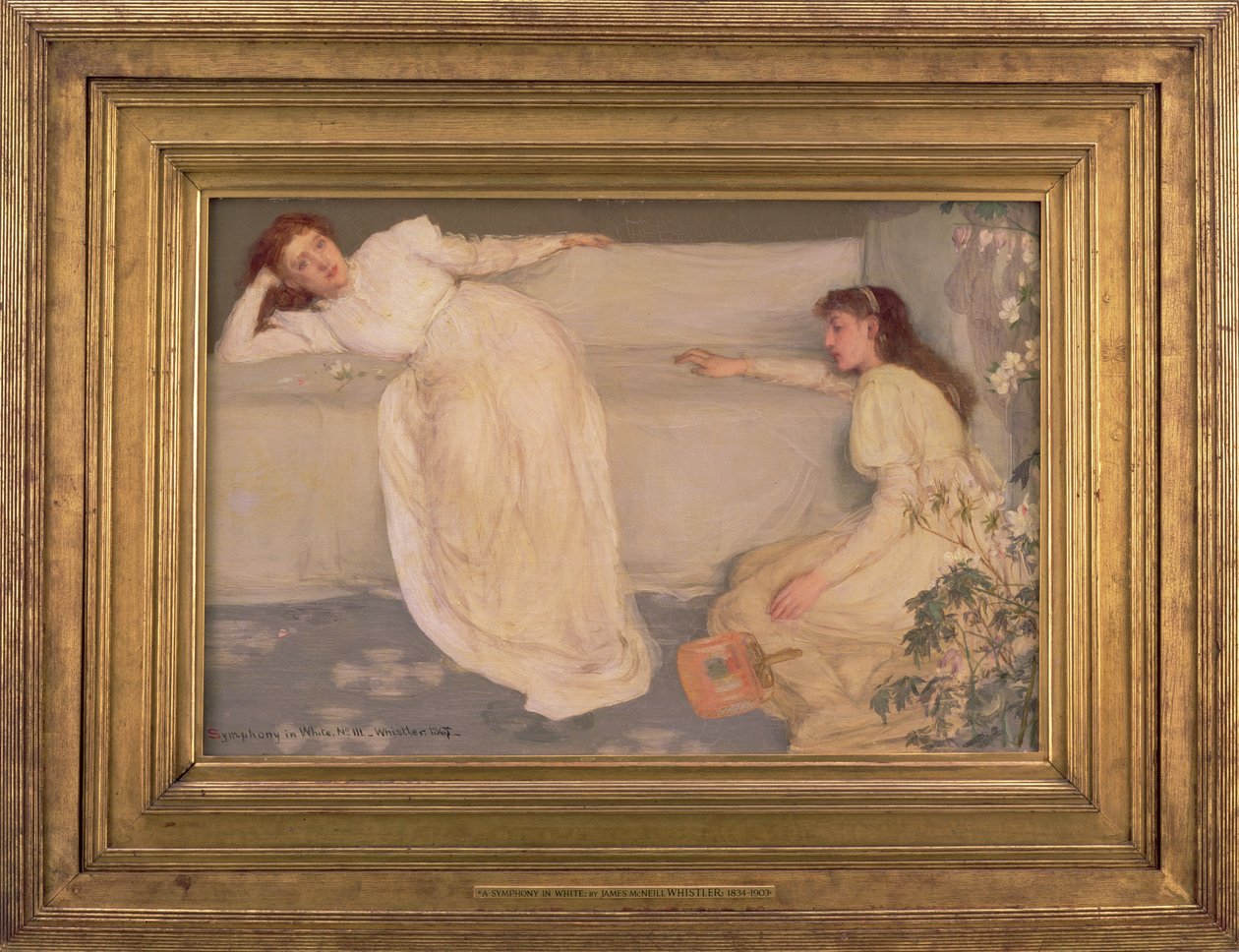 Beyaz Senfoni, No. III, 1865-67 (çerçeve dahil) (ayrıca bkz. 88677) by James Abbott McNeill Whistler