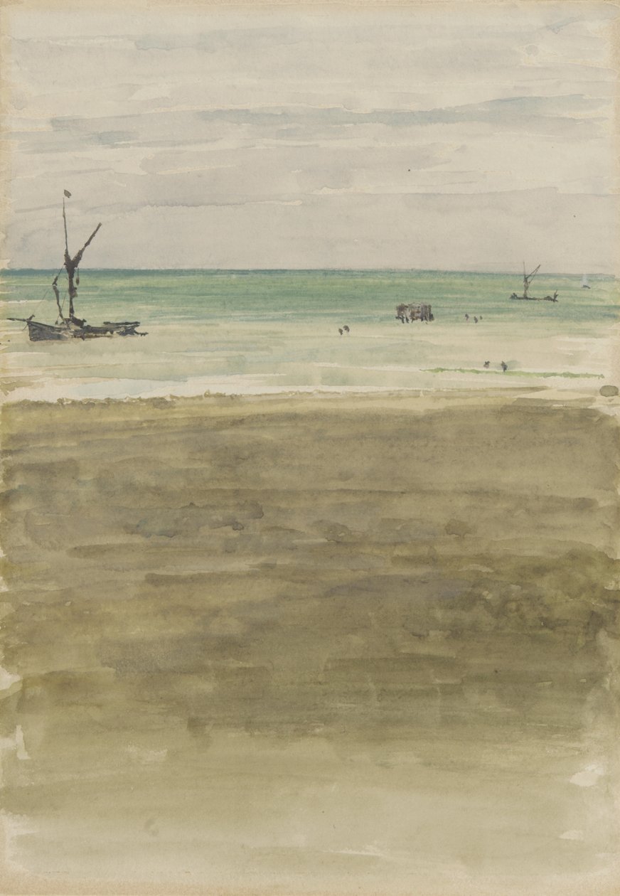 Yıkananlar, 188384 by James Abbott McNeill Whistler
