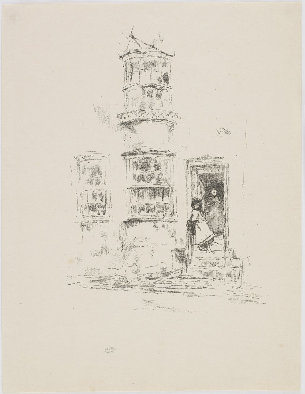 Küçük Adımlar, Lyme Regis, 1895-96 (kağıt üzerinde taş) by James Abbott McNeill Whistler