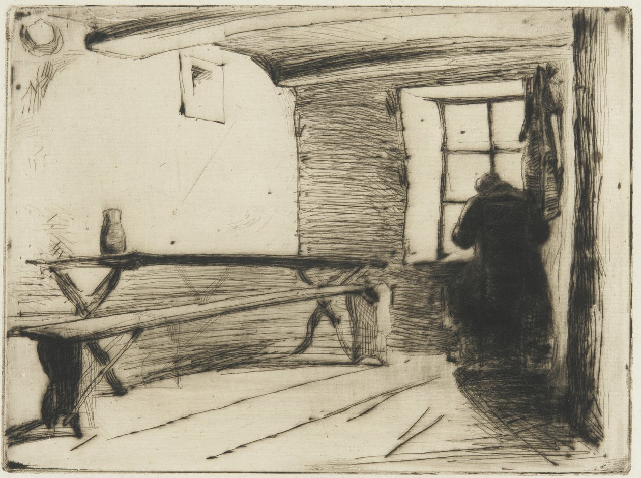 The Miser, c.1861 (kağıt üzerinde kuru nokta) by James Abbott McNeill Whistler