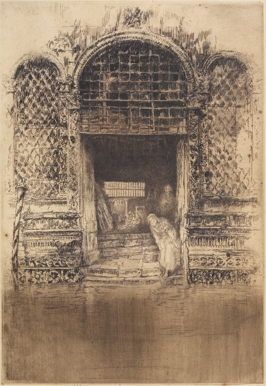 ದಿ ಓಲ್ಡ್ ಡೋರ್ವೇ ಫ್ರಂ ದಿ ಫಸ್ಟ್ ವೆನಿಸ್ ಸೆಟ್, 1879-1880ಟರ್ಕ್ by James Abbott McNeill Whistler