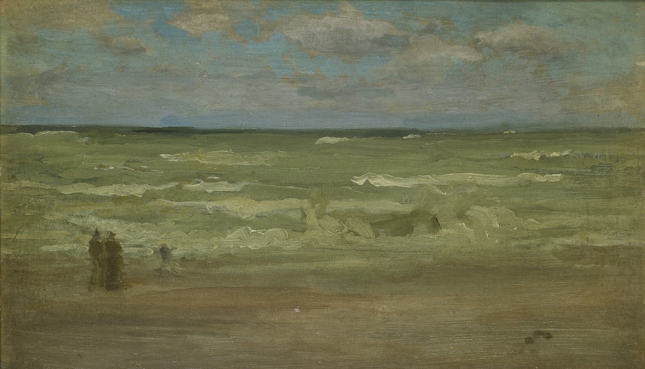 Kıyı, Pourville, 19. yüzyıl by James Abbott McNeill Whistler