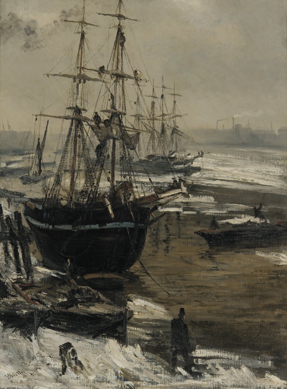 Buzdaki Thames by James Abbott McNeill Whistler