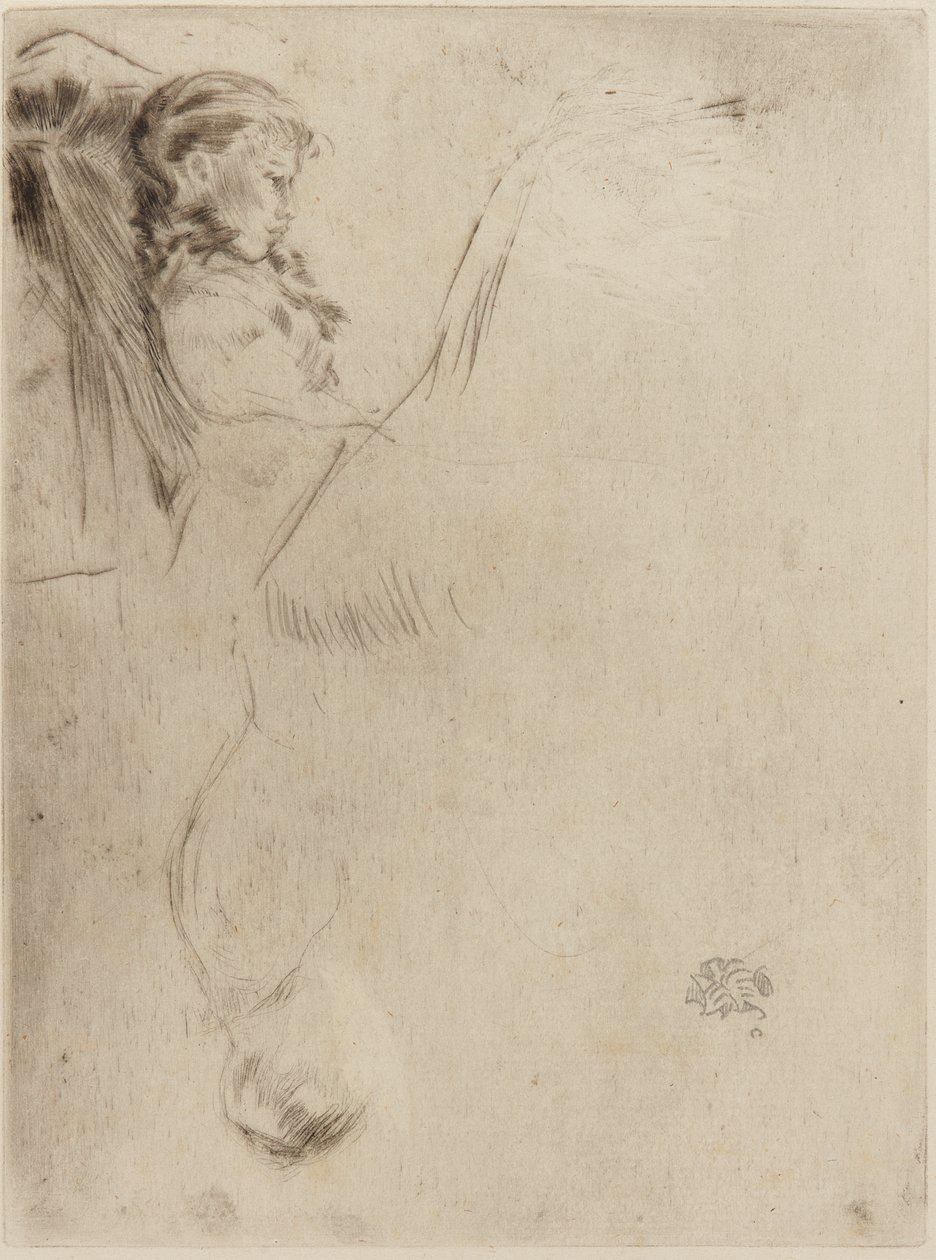 İki Eskiz (kağıt üzerinde kuru nokta) by James Abbott McNeill Whistler