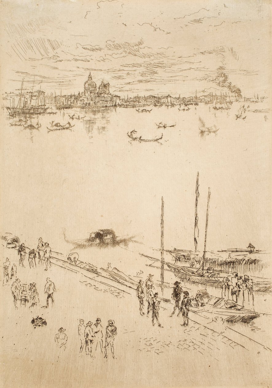 Yirmi Altı Gravürden Dik Venedik, İkinci Venedik Seti olarak da bilinir by James Abbott McNeill Whistler