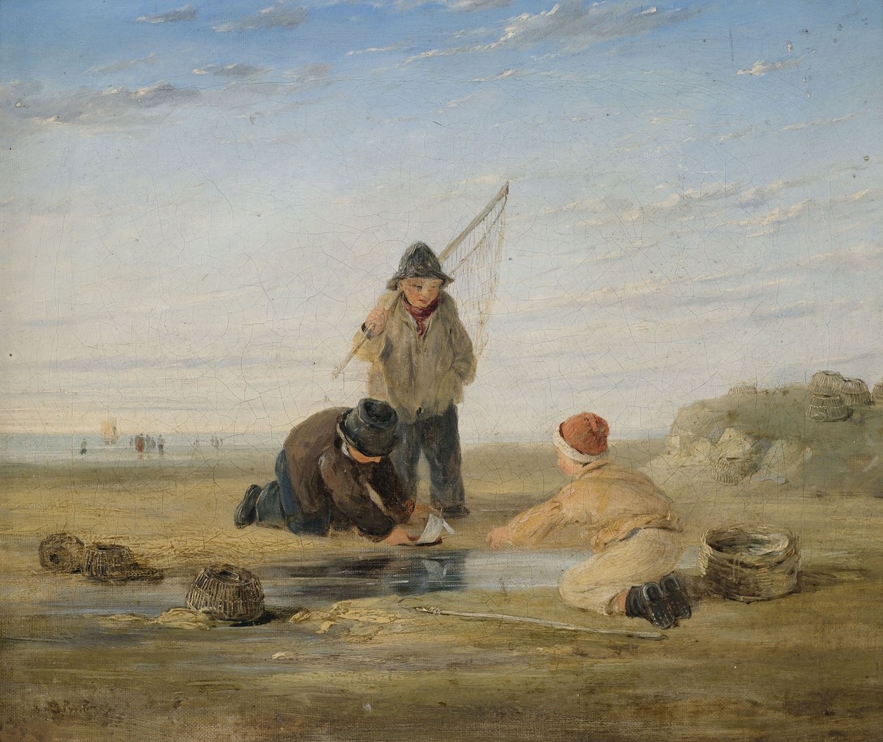 Sahilde oynayan çocuklar by James Baker Pyne
