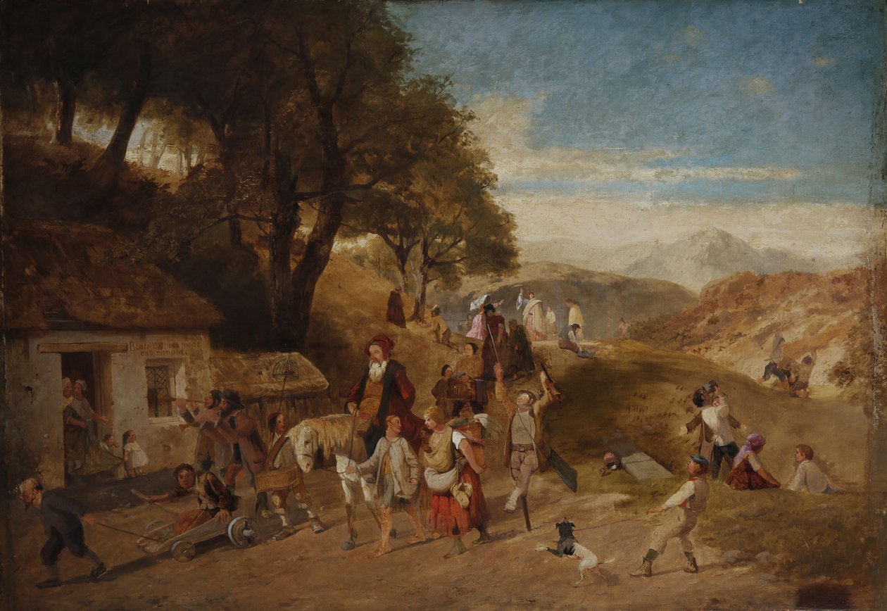 Şehre gelen dilenciler by James Baker Pyne