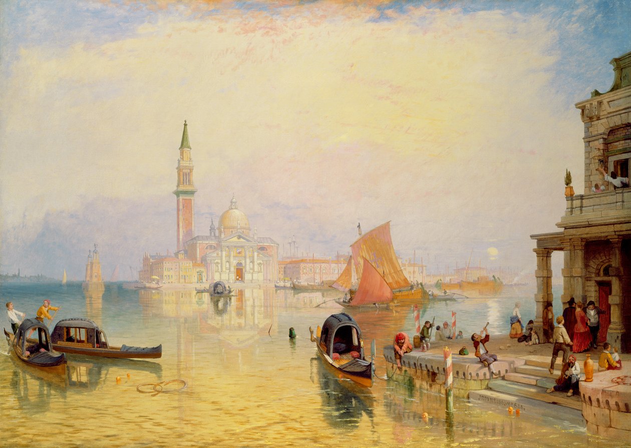 Venedik Sahnesi, 19. yüzyıl by James Baker Pyne
