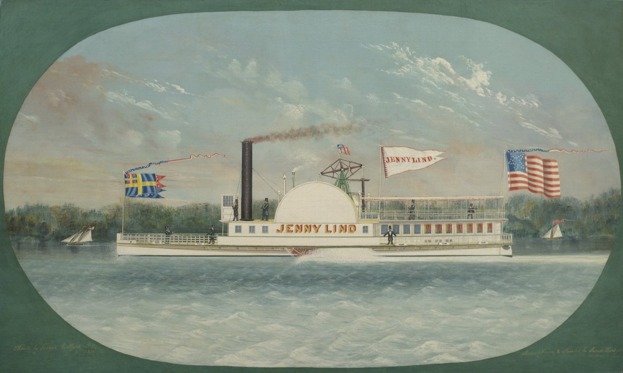 Vapur Jenny Lind, 1850 by James Bard
