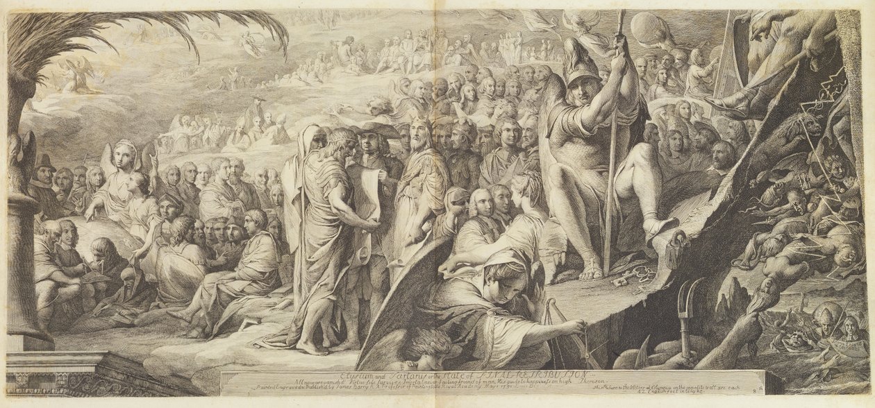Elysium and Sartarus or the State of Final Retribution, 1791  by James Barry