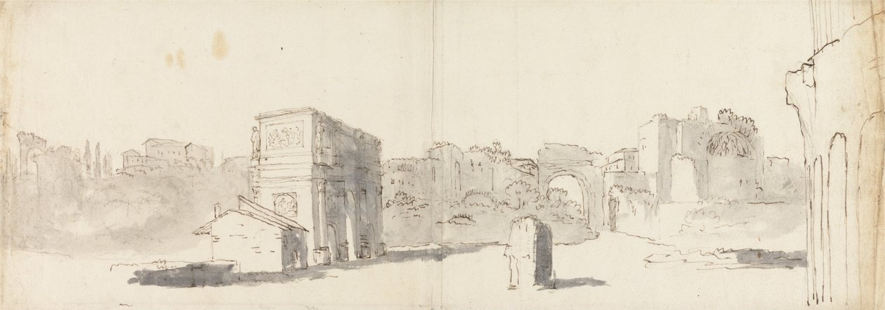 Roma, Diğer Kalıntılar ile Konstantin Kemeri