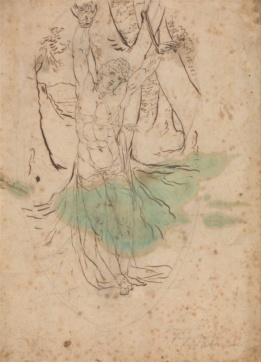 Saint Sebastian için çalışma by James Barry