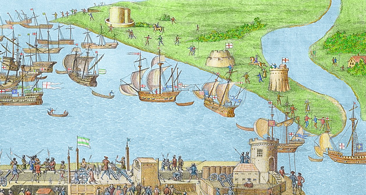 Solent Muharebesi sırasında İngiliz Kuvvetlerinin Portsmouth yakınlarındaki Kampı by James Basire