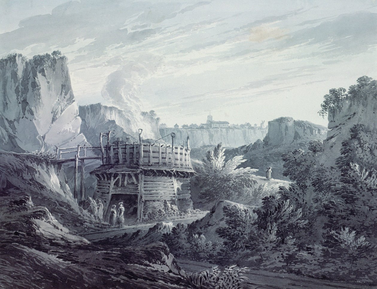 Kireç Ocağı ile Peyzaj by James Bourne