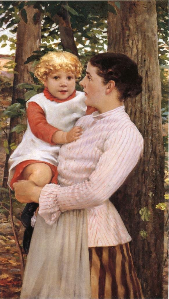 Anne ve Çocuk by James Carroll Beckwith