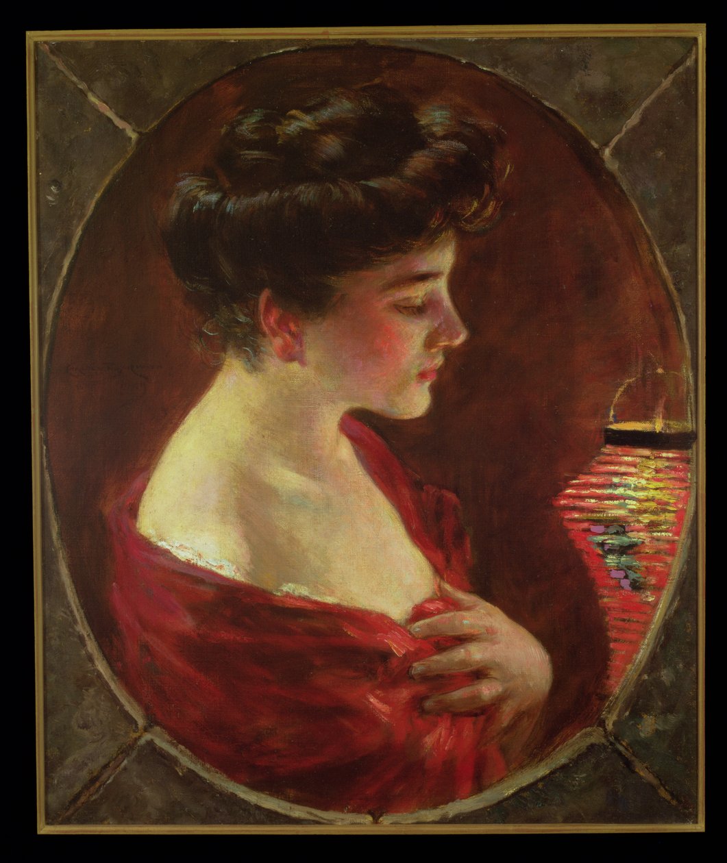 Japon fenerli kadın by James Carroll Beckwith