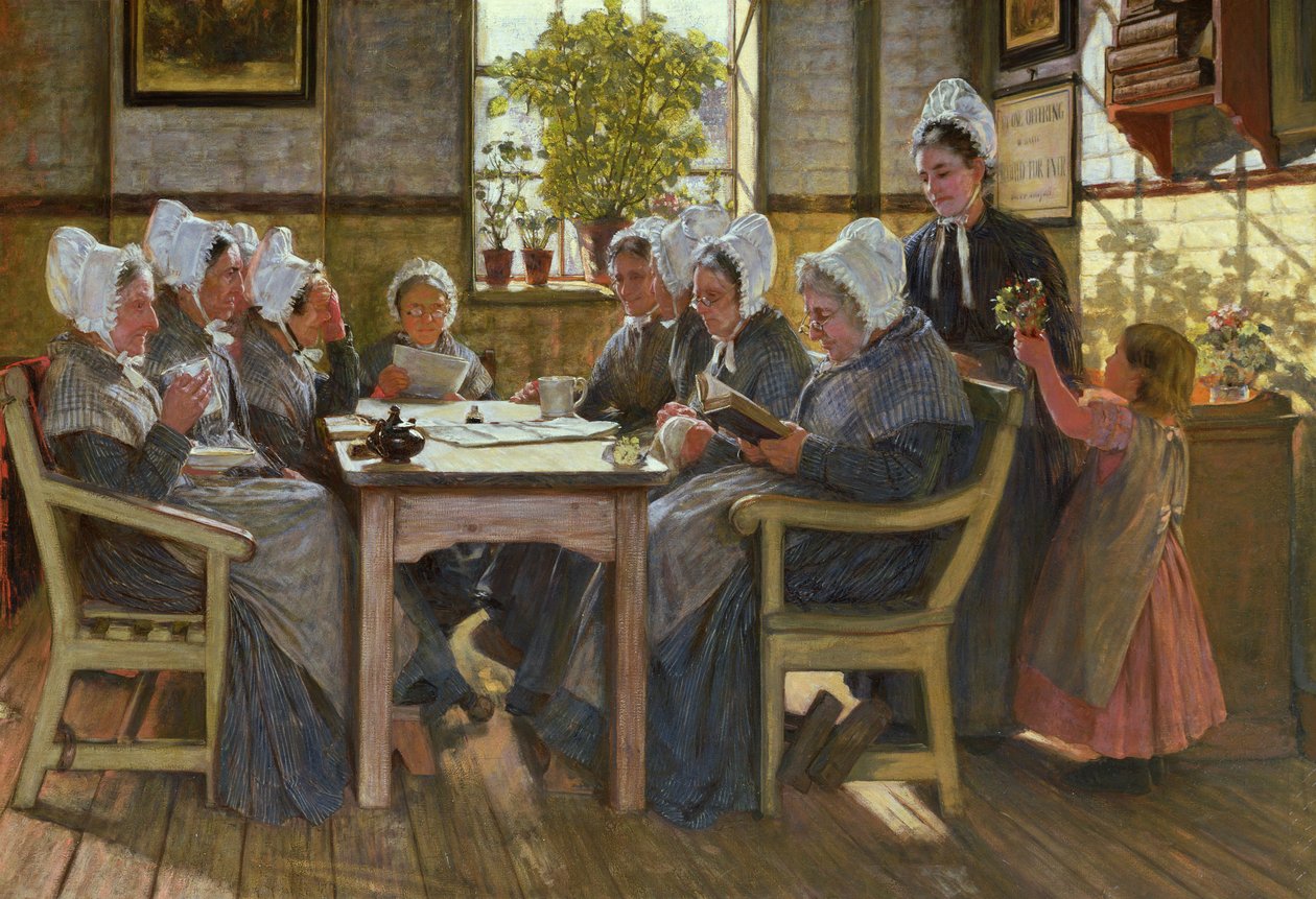 Zavallımız: İncil Okuma, Chelsea Yetimhanesi, 1878 by James Charles