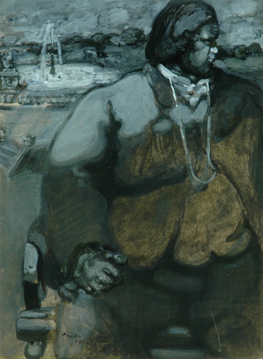 John Price, 1902 (kağıt üzerinde grisaille) by James Ferrier Pryde
