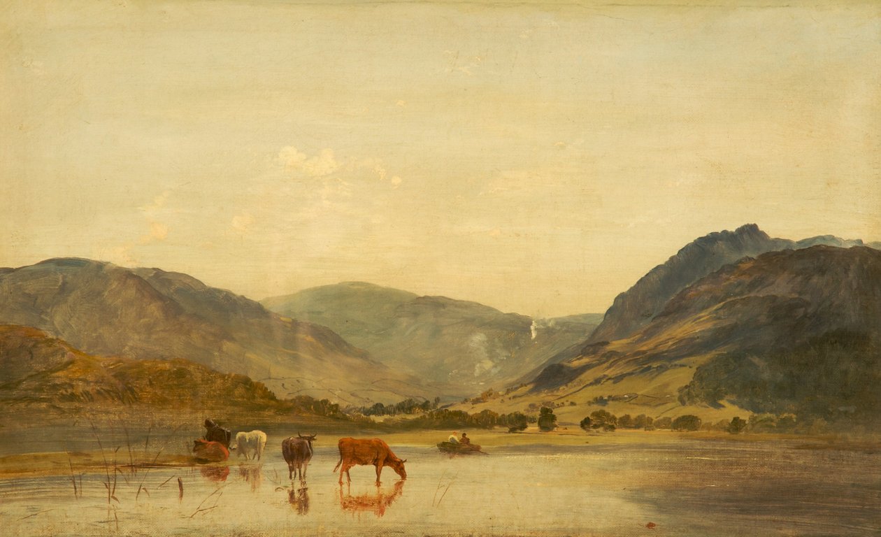 ಲೇಕ್ ಸೀನ್, ಸಿ.1860-70 ಟರ್ಕ್ by Francis Danby