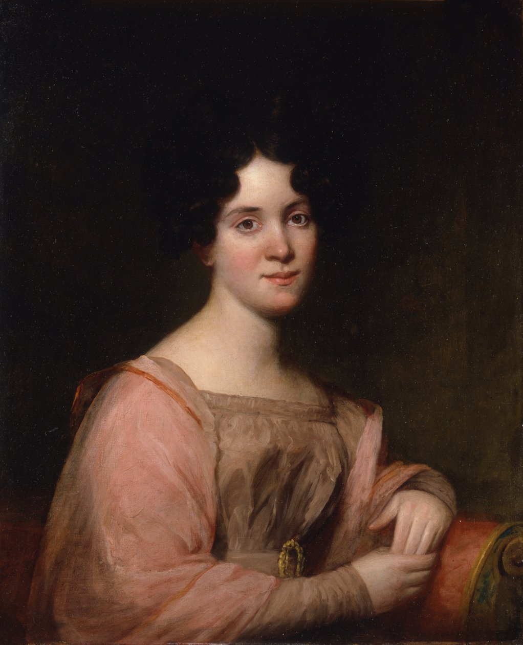 Catherine Reed, 1831 (ahşap panel üzerine yağlı boya) by James Frothingham