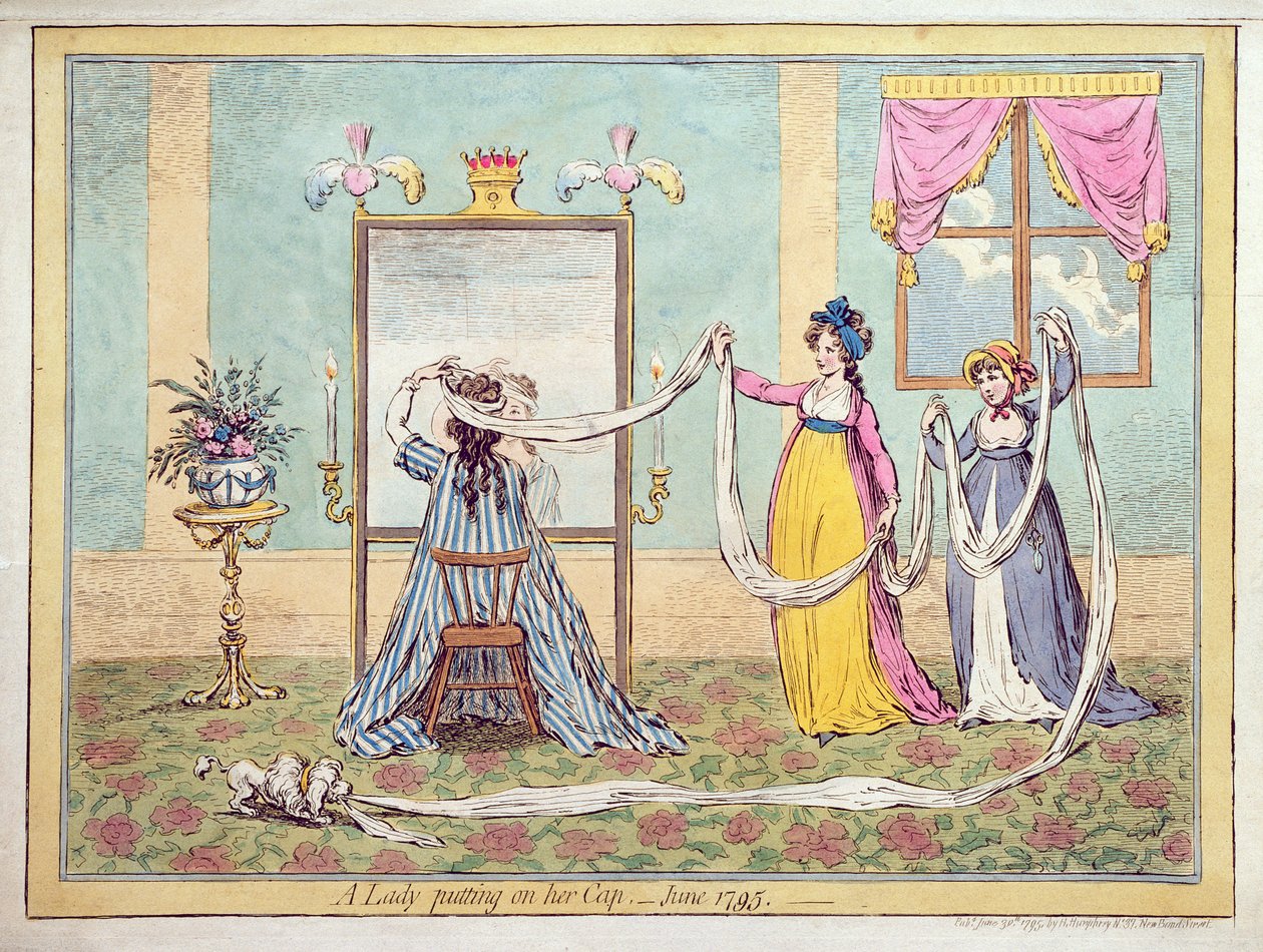 Şapkasını takan bir bayan, 1795