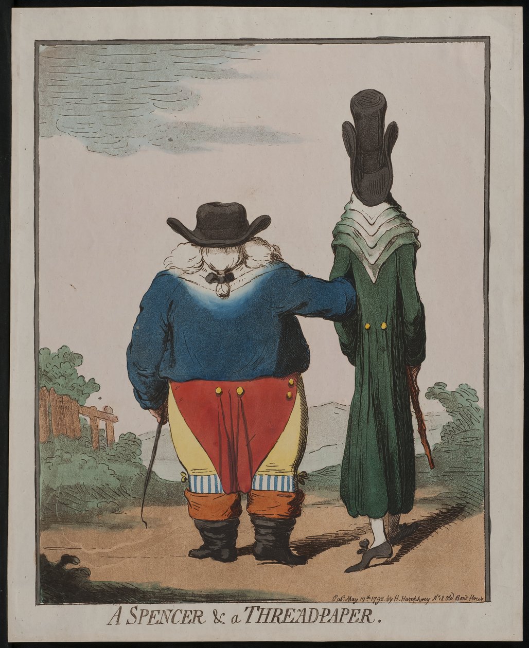 Bir Spencer ve Bir İplik Kağıdı, 1792 by James Gillray