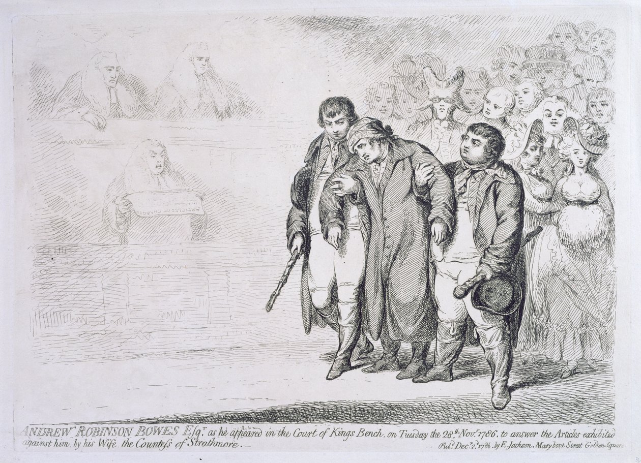 Andrew Robinson Bowes Esq. 28 Kasım 1786 Salı günü Kral Divanı