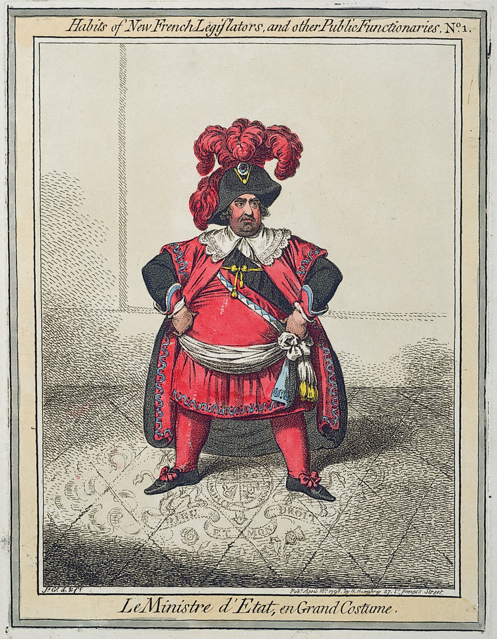 Maniac Ravings veya Little Boney, güçlü bir uyum içinde, 1805 (el renginde gravür) by James Gillray