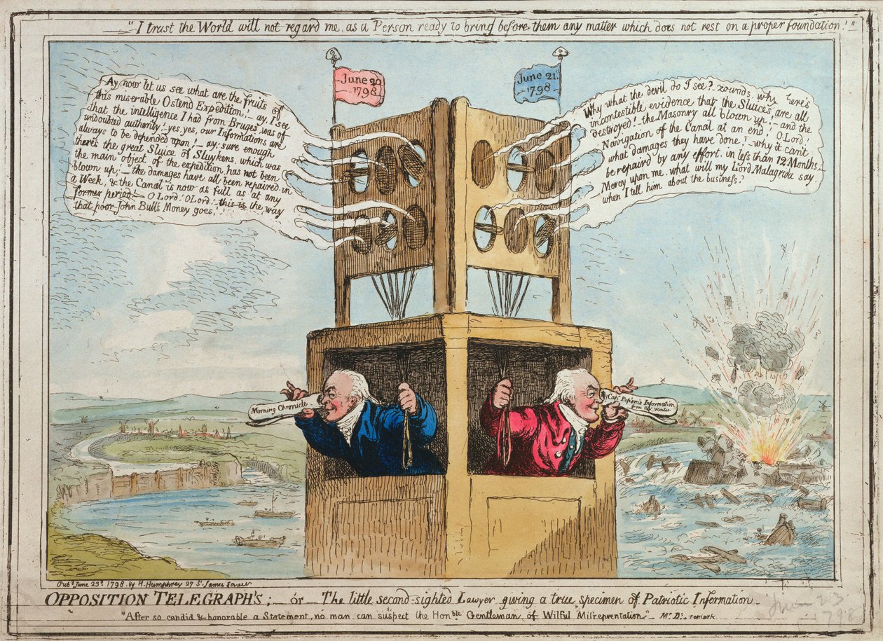 Muhalefet Telgrafı, veya Hannah Humphrey tarafından 1798