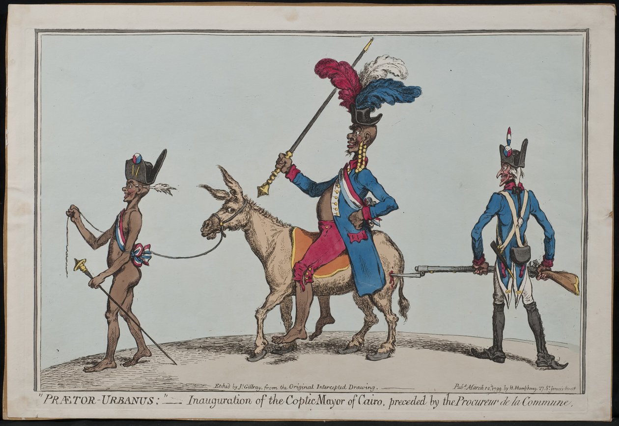 Praetor-Urbanus, Kahire Kıpti Belediye Başkanının Göreve Başlaması, Önünde Procureur De La Commune by James Gillray