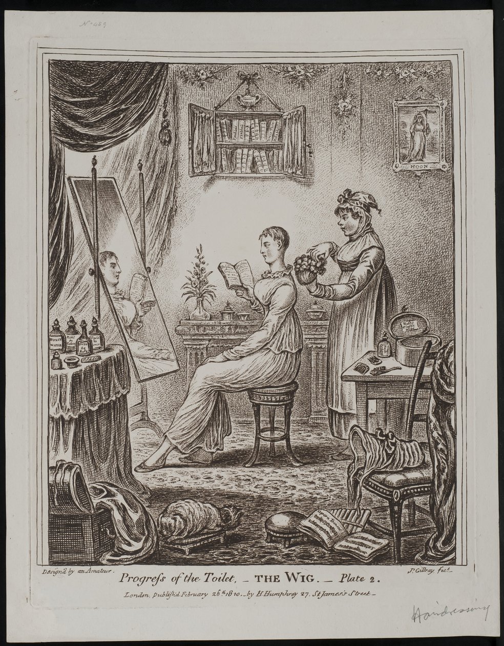 Tuvaletin Gelişimi – Peruk by James Gillray