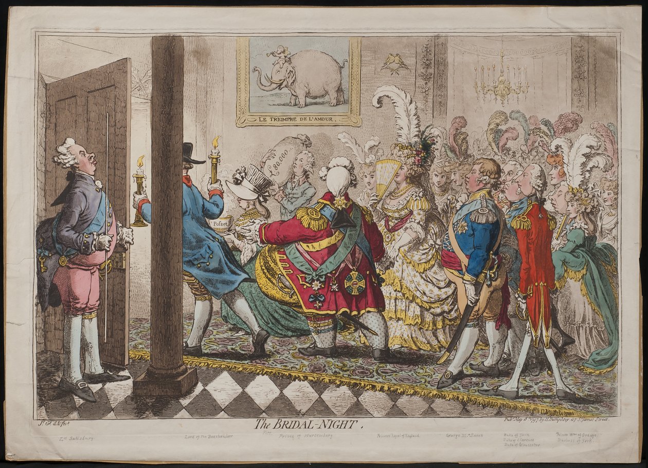 Gelin Gecesi, 1797 by James Gillray