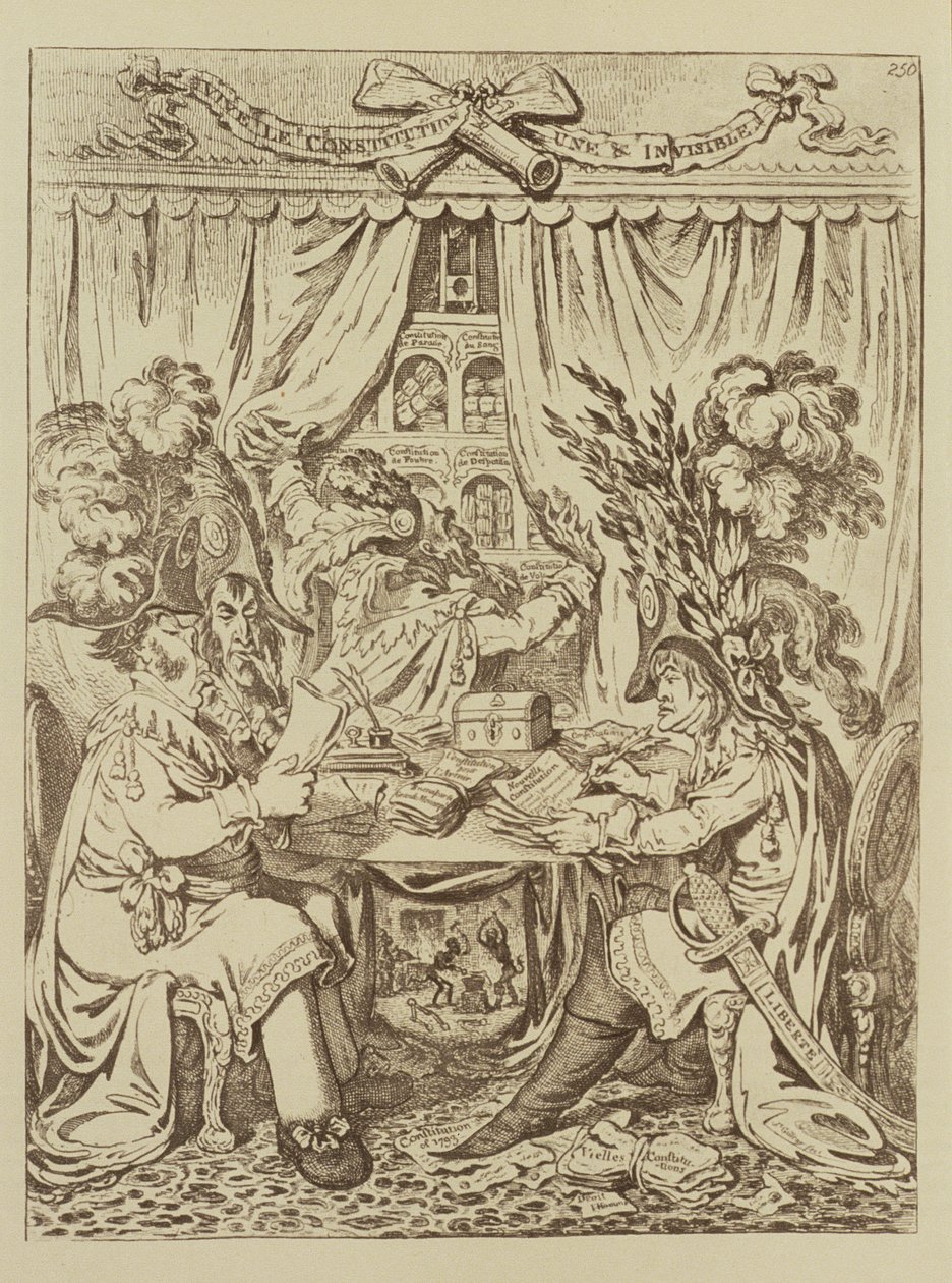 Fransız Konsolosluğu Triumvirliği, 1800 by James Gillray