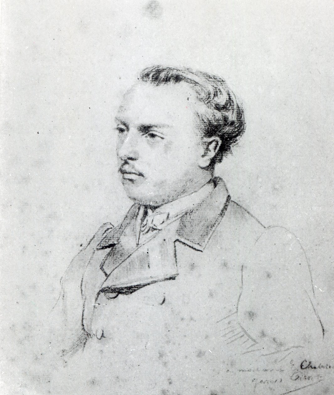 Emmanuel Chabrier 20 yaşında, 1861 (kalem boya) by James Jacques Joseph Tissot