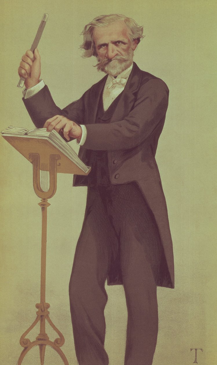 Giuseppe Verdi (çizgi film) by James Jacques Joseph Tissot