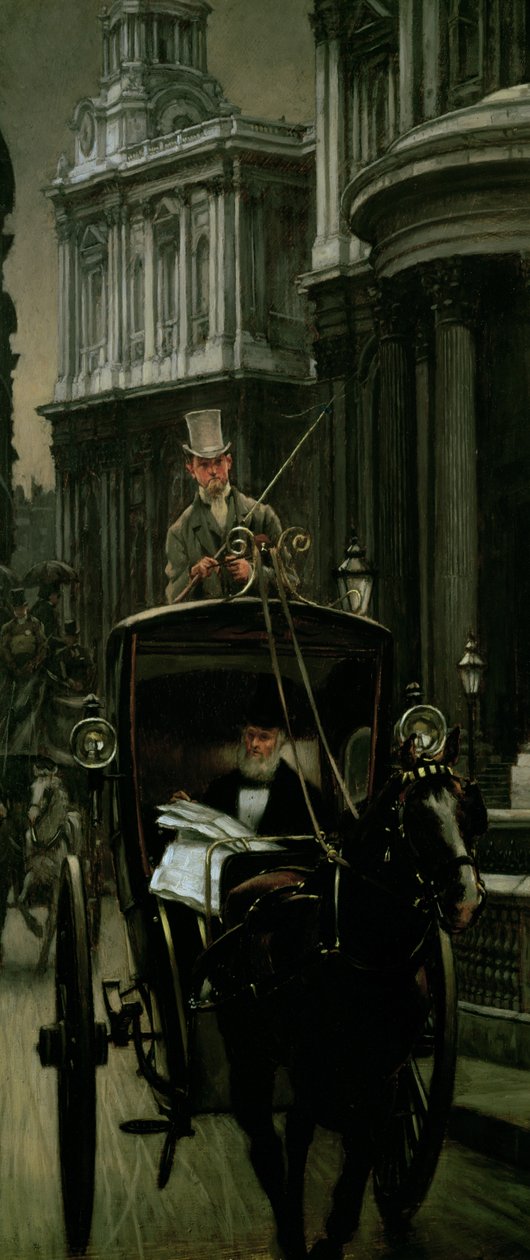 İşe Gitmek (Şehre Gitmek), c.1879 (panel) by James Jacques Joseph Tissot