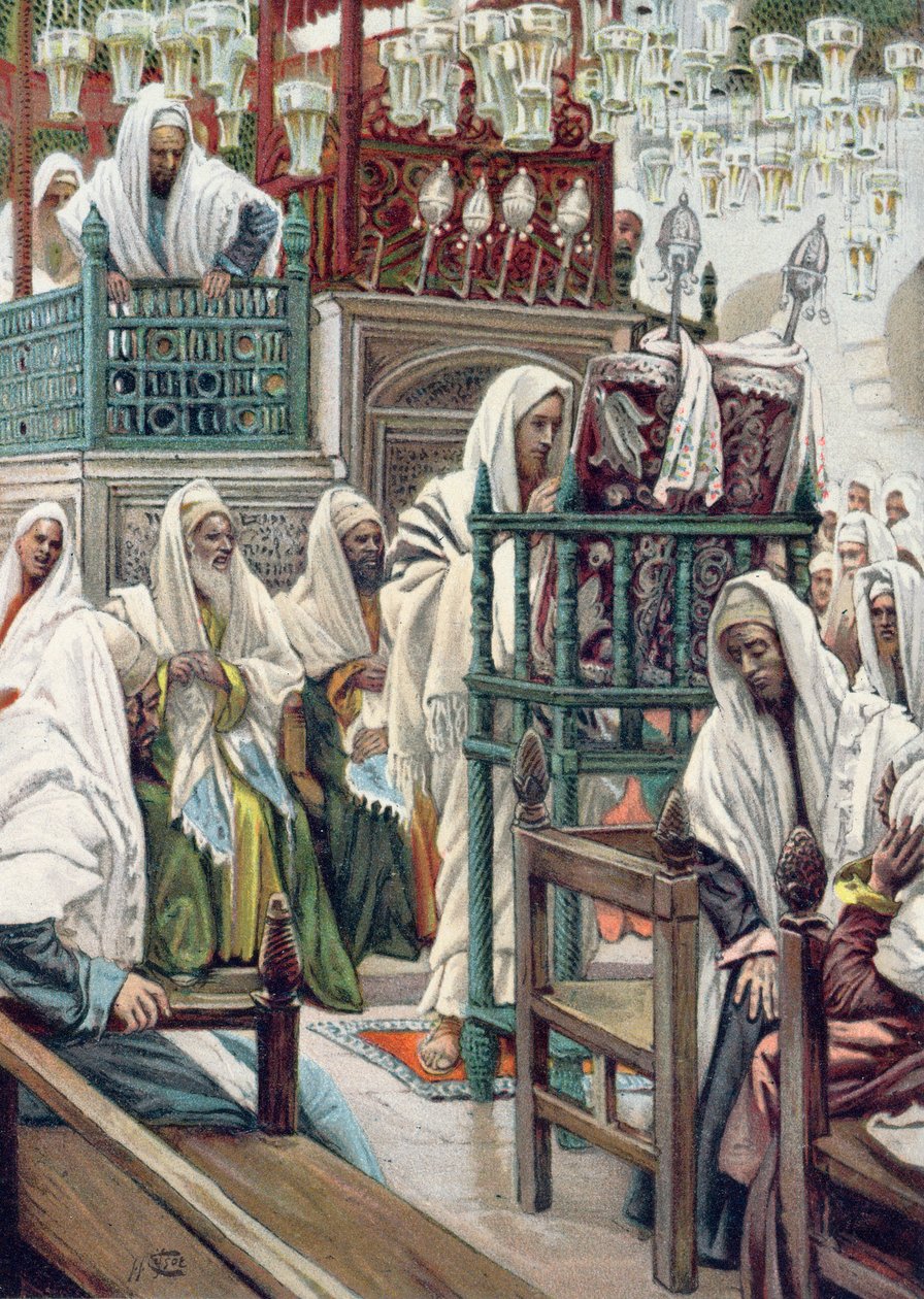 İsa, Sinagogdaki Kitabı Açıyor, Tours 1896