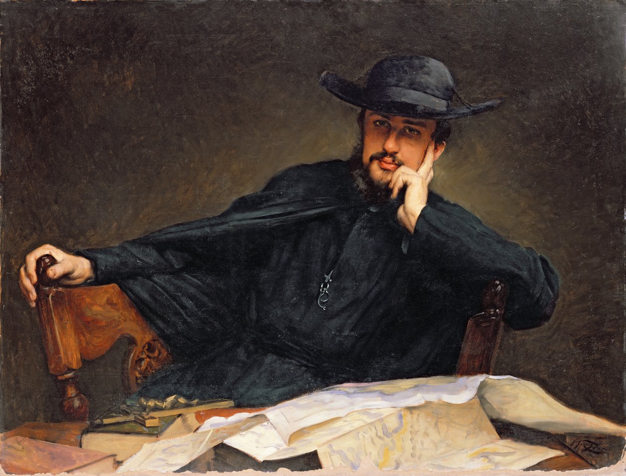 Portrait of a Priest  by James Jacques Joseph Tissot