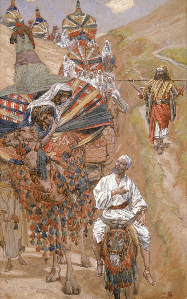 Bu arada Rebecca Isaac ile tanışıyor by James Jacques Joseph Tissot