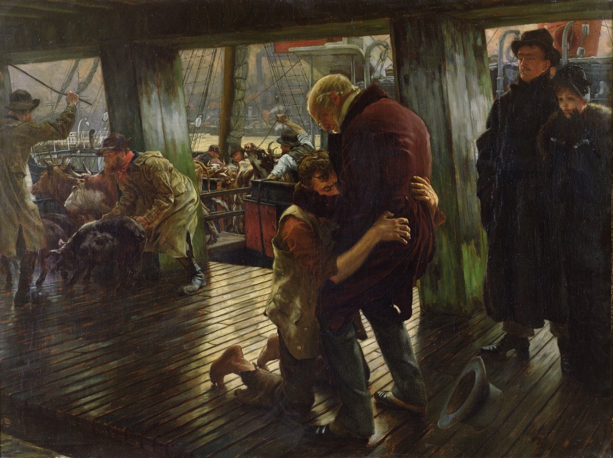 Modern Yaşamda Müsrif Oğul: Dönüş, 1880 (kroki için bkz. 45478) by James Jacques Joseph Tissot