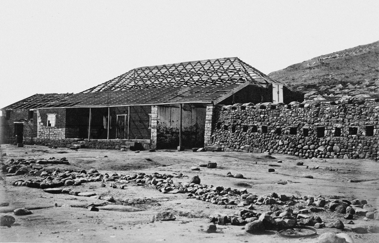 Rorke's Drift'teki Deponun önden görünümü, Buffalo Nehri, 1879 dolayları by James Lloyd