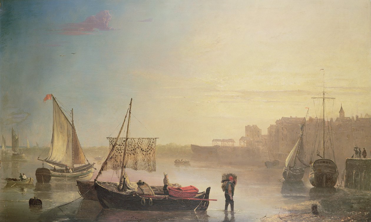 Thames'te görüntüleyin (panel) by James M. Burnet