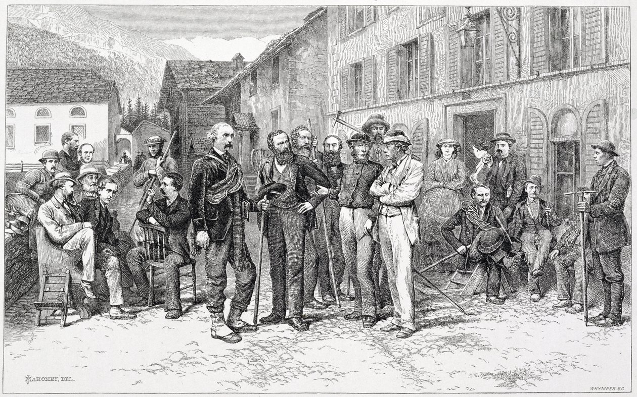 Edward Whymper (1840-1911) tarafından oyulmuş 
