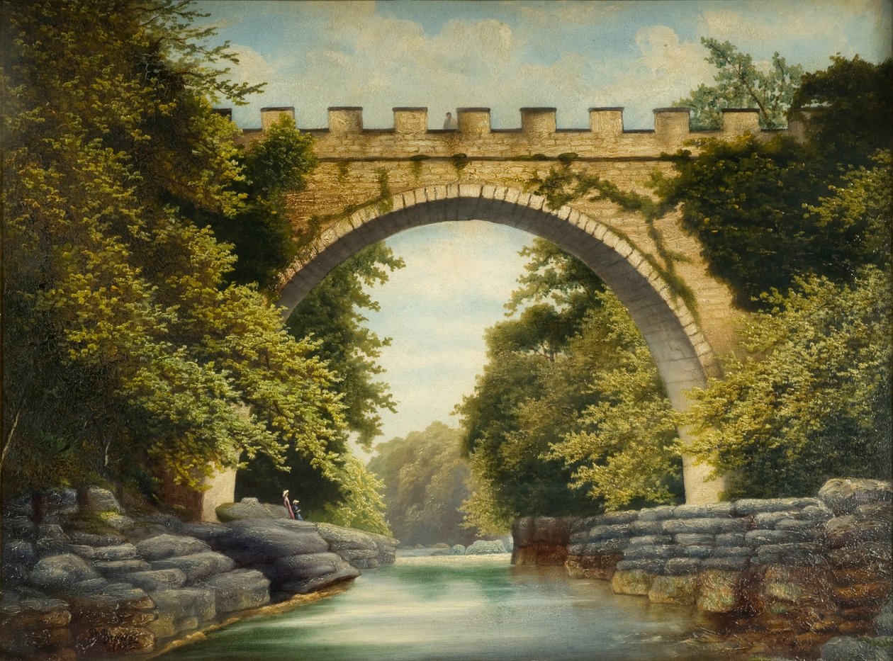 Abbey Köprüsü, Barnard Kalesi, 1882 by James Miller Brown