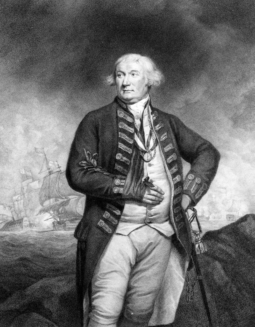Thomas, Lord Graves, Francesco Bartolozzi tarafından oyulmuş by James Northcote