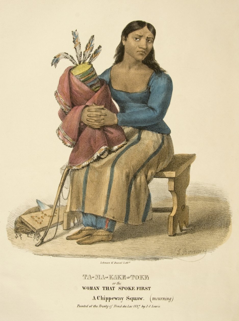 Ta-ma-kake-toke veya İlk Konuşan Kadın by James Otto Lewis